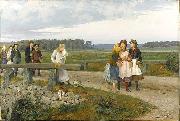 august malmstrom The Tell-Tale oil painting artist